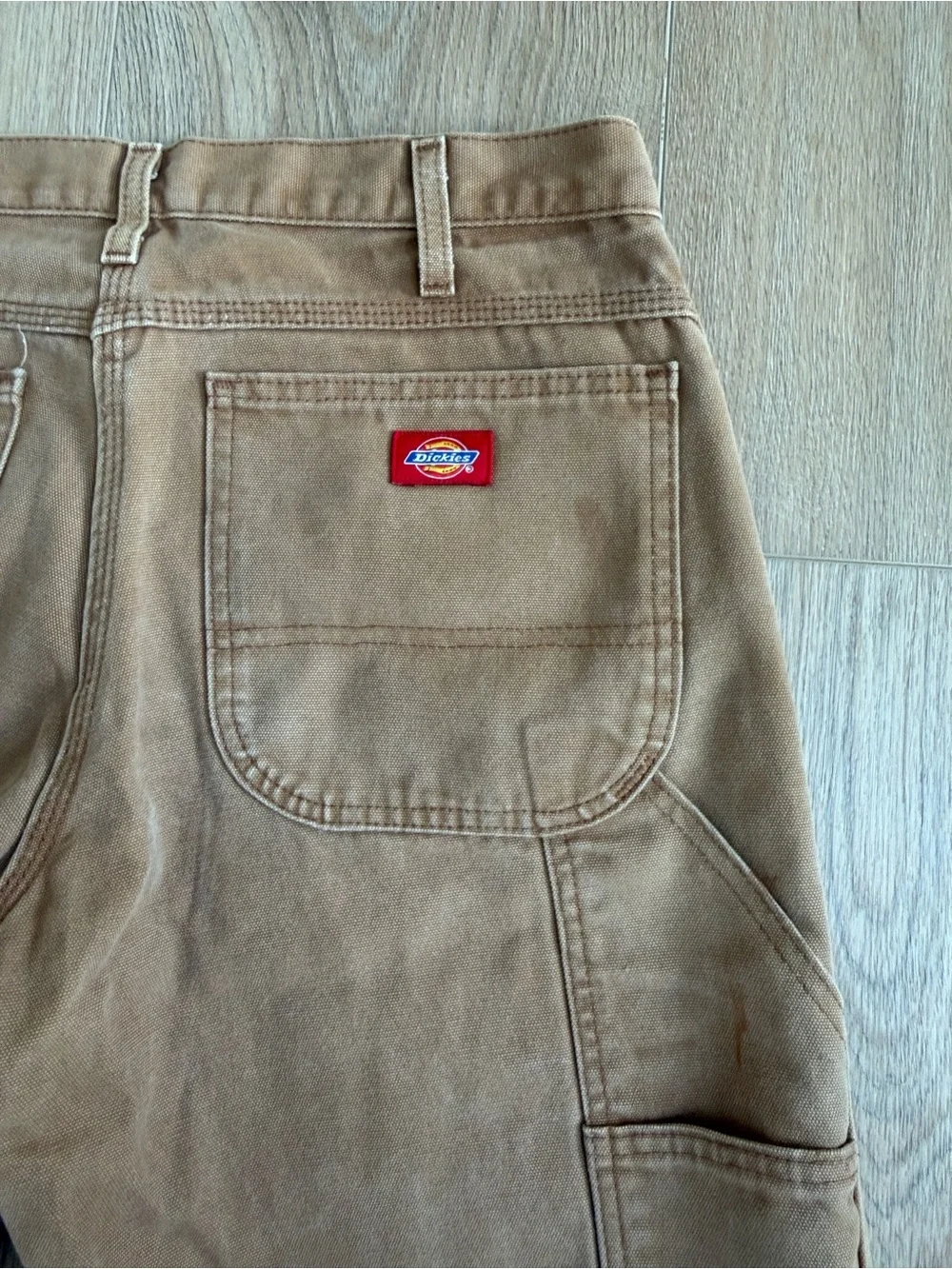 Y2K Dickies Mens Size 32x32 Distressed Canvas Workwear Utility Pants Thrashed